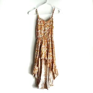 Art Class Boho Floral High Low Skort Style Dress